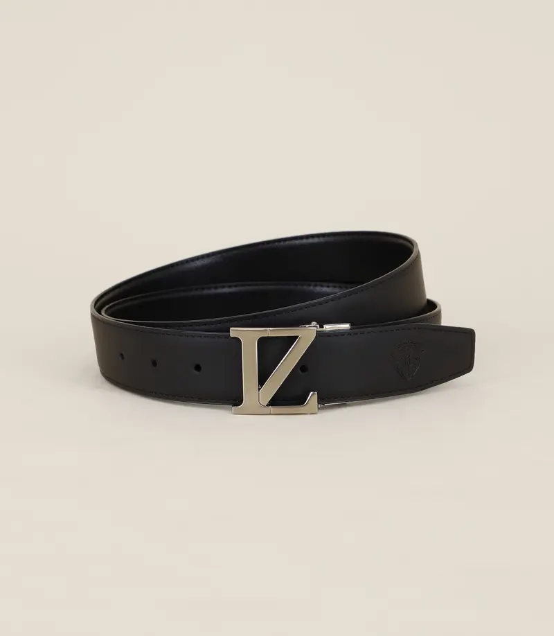 Ceinture réversible ajustable noire