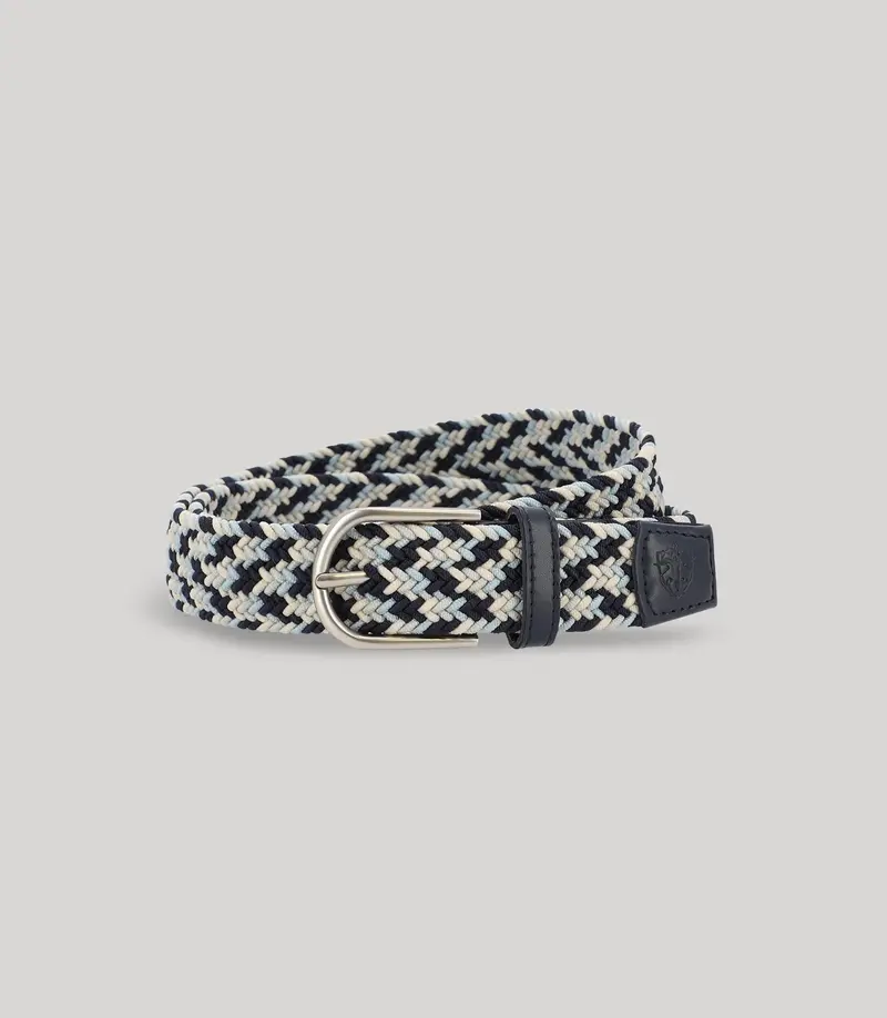 Ceinture tressée marine