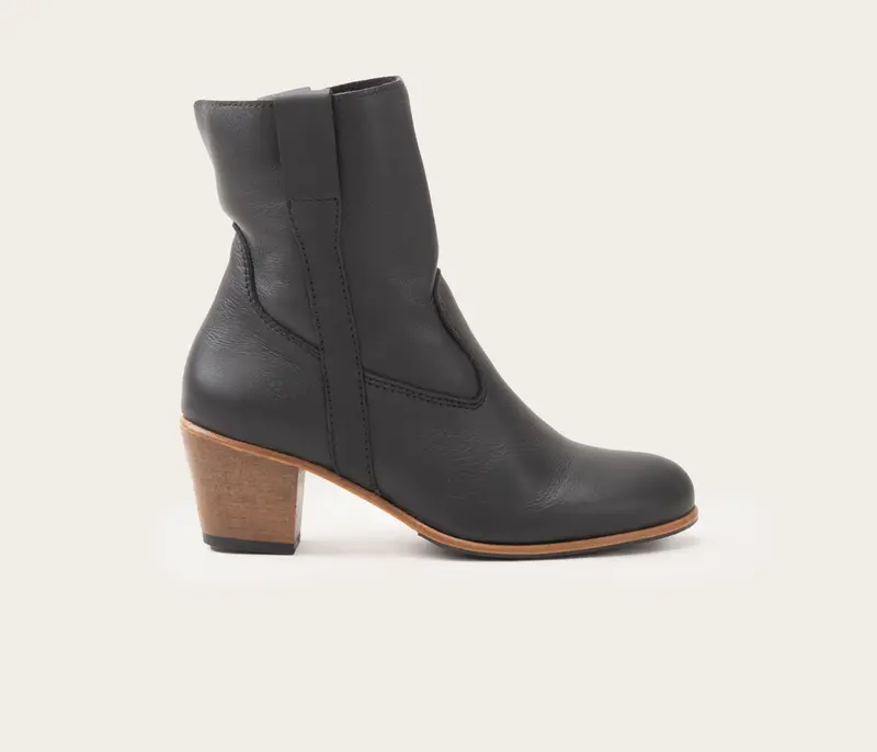 Céleste Bottine Souple Noir - Prix Doux