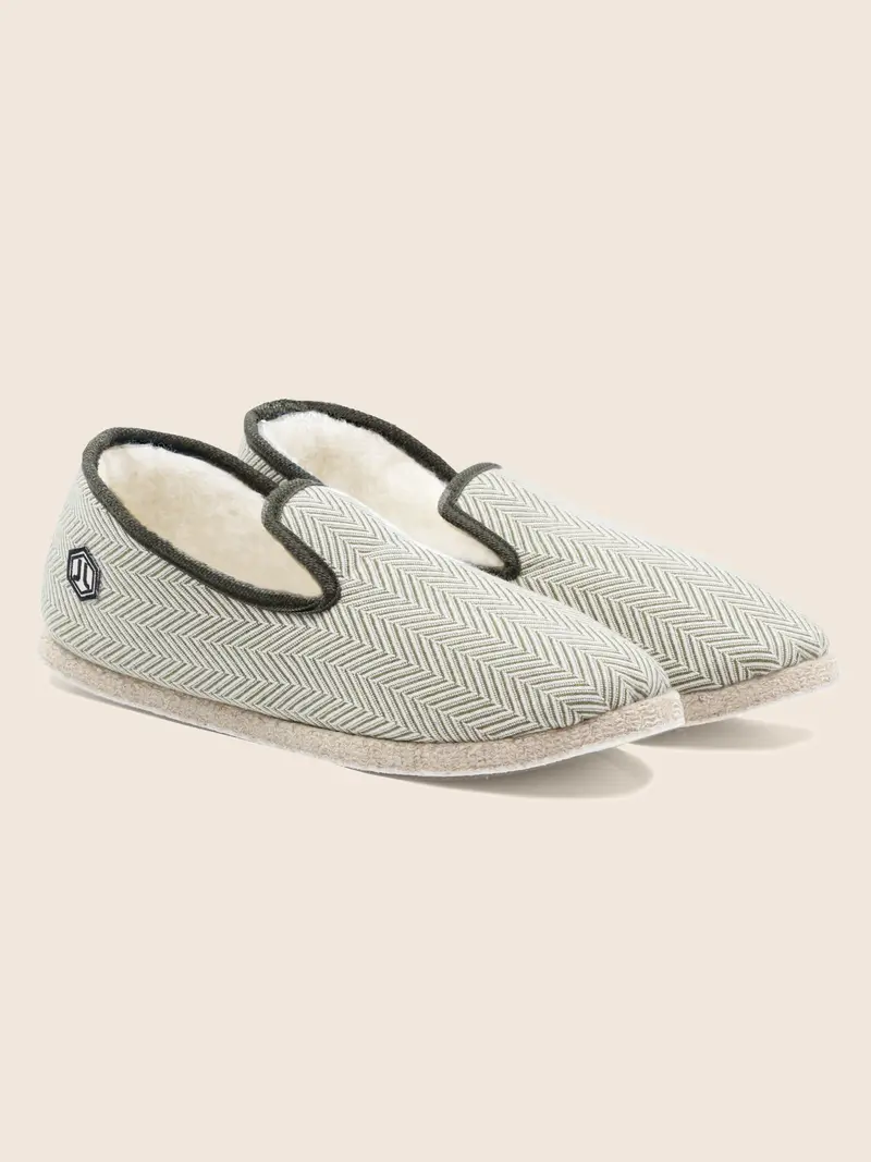 Charentaises tradition blanc kaki