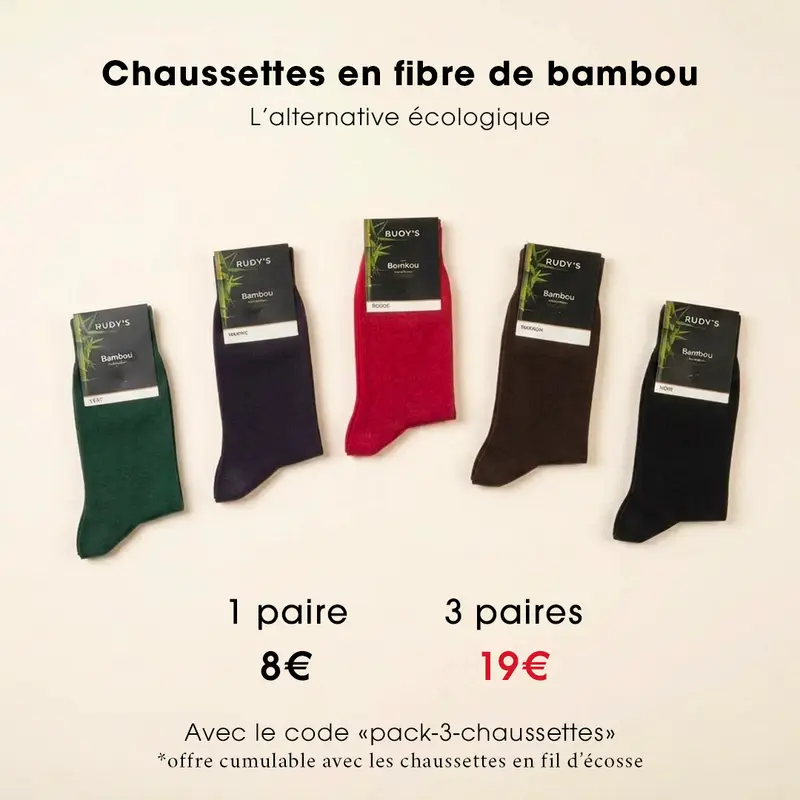 Chaussettes Bambou Marine