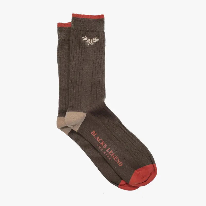 Chaussettes brodées kaki Blacks Legend