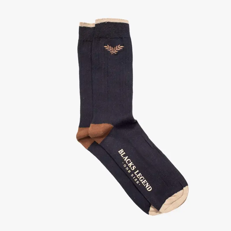 Chaussettes brodées noires Blacks Legend