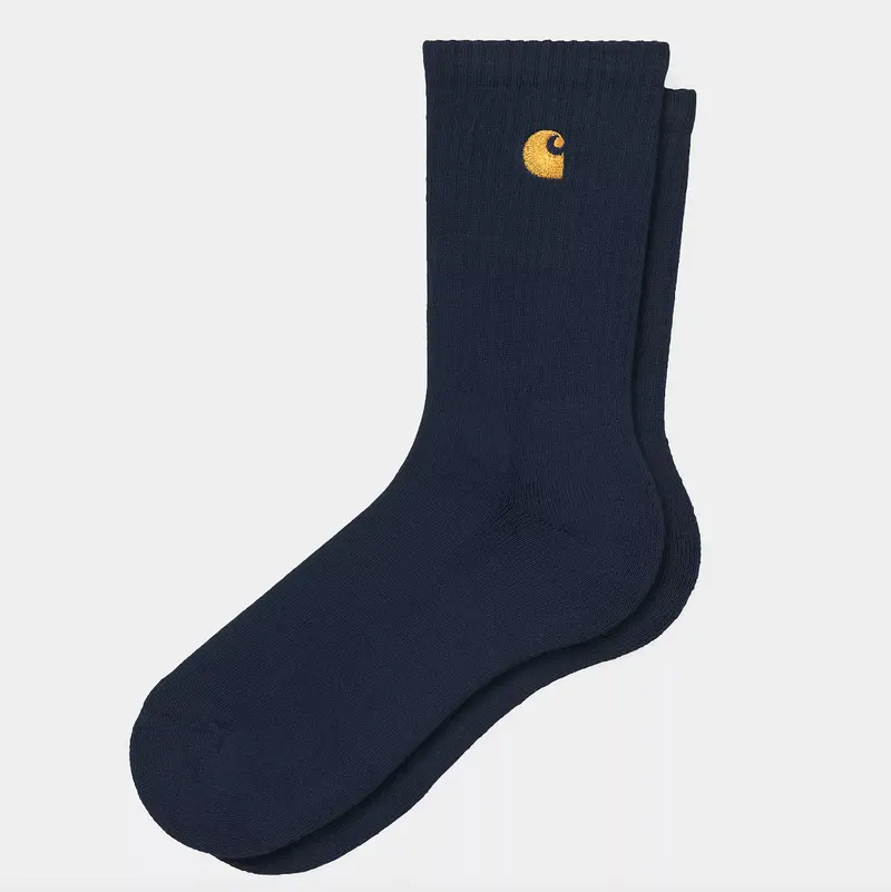 Chaussettes en coton bleu marine Carhartt WIP