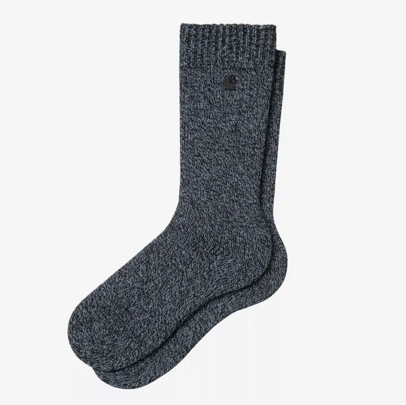 Chaussettes moulinées bleu