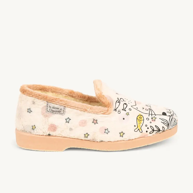 Chaussons LACHAMIAOU LA MAISON DE L'ESPADRILLE Femme Beige