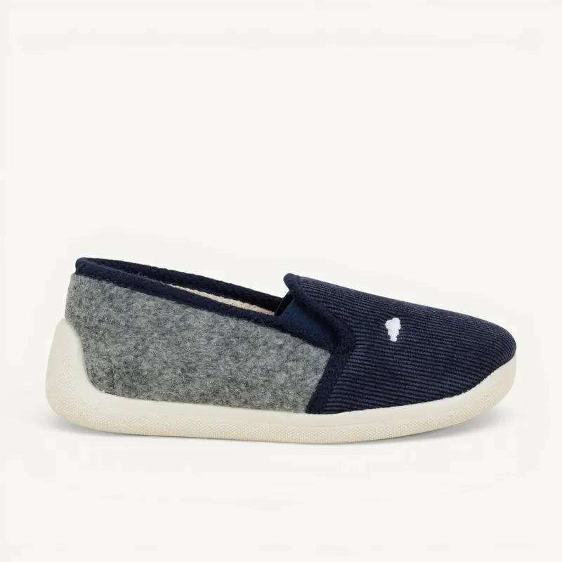 Chaussons LOUIS HELLO COTTON Enfant Bleu