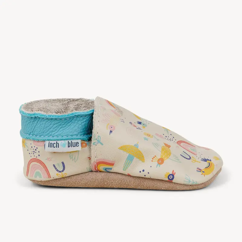 Chaussons RAINBOW BIRDS INCH BLUE Enfant Beige