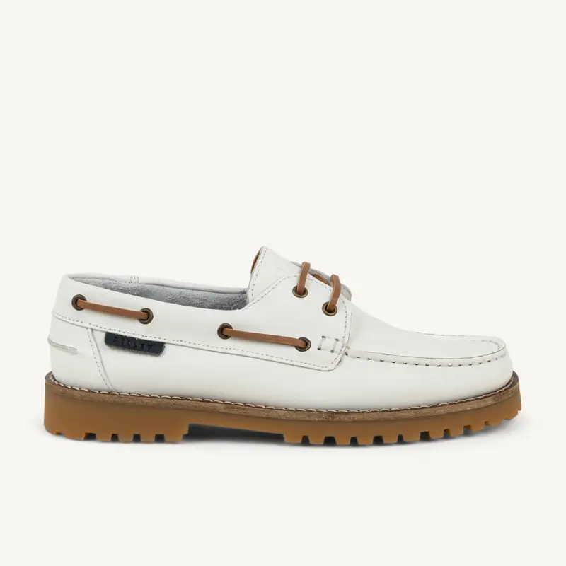 Chaussures bateau OLIVIA CHRISTIAN PELLET Femme Blanc