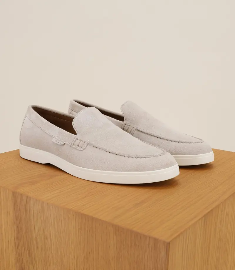 Chaussures mocassins écru
