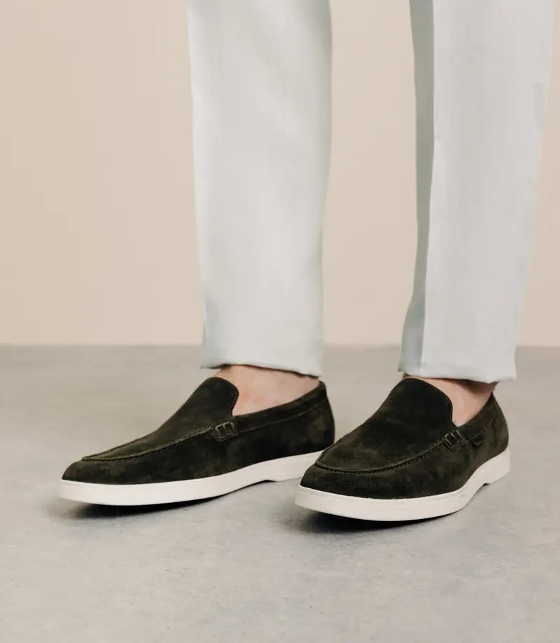 Chaussures mocassins kaki