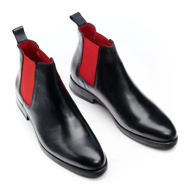 Chelsea Boots homme rouge - Kris