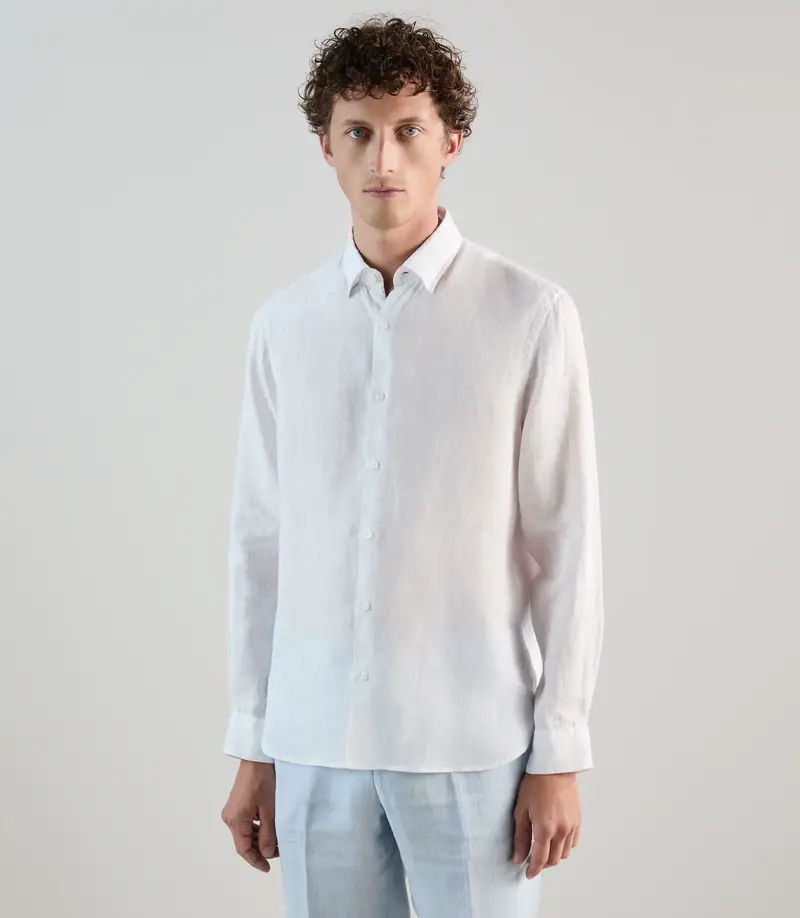 Chemise 100% lin blanche