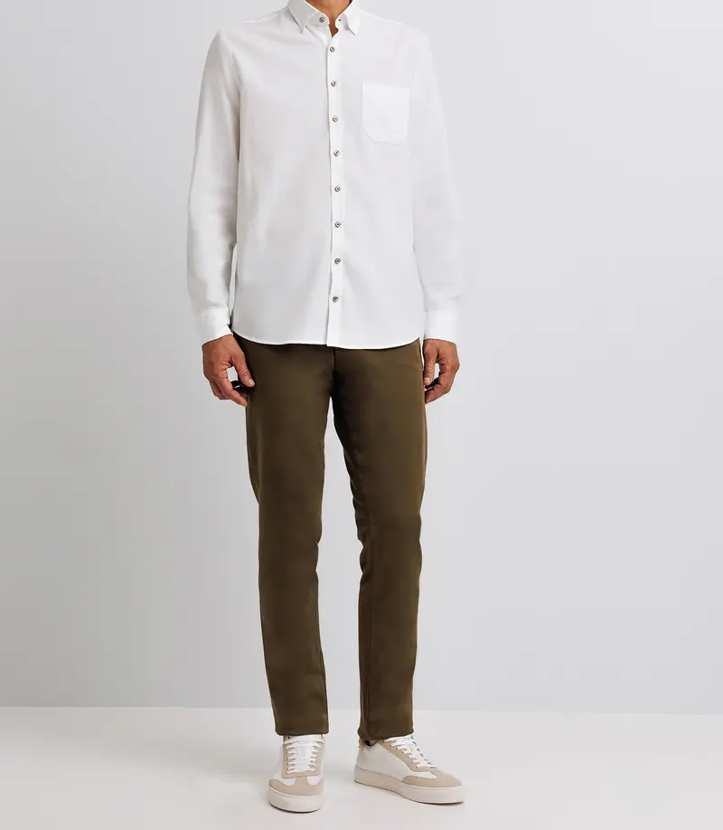 Chemise à coudières blanche