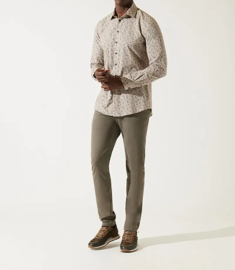 Chemise à imprimé beige JACK