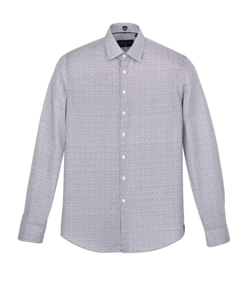 Chemise à imprimé bordeaux "Serpent"