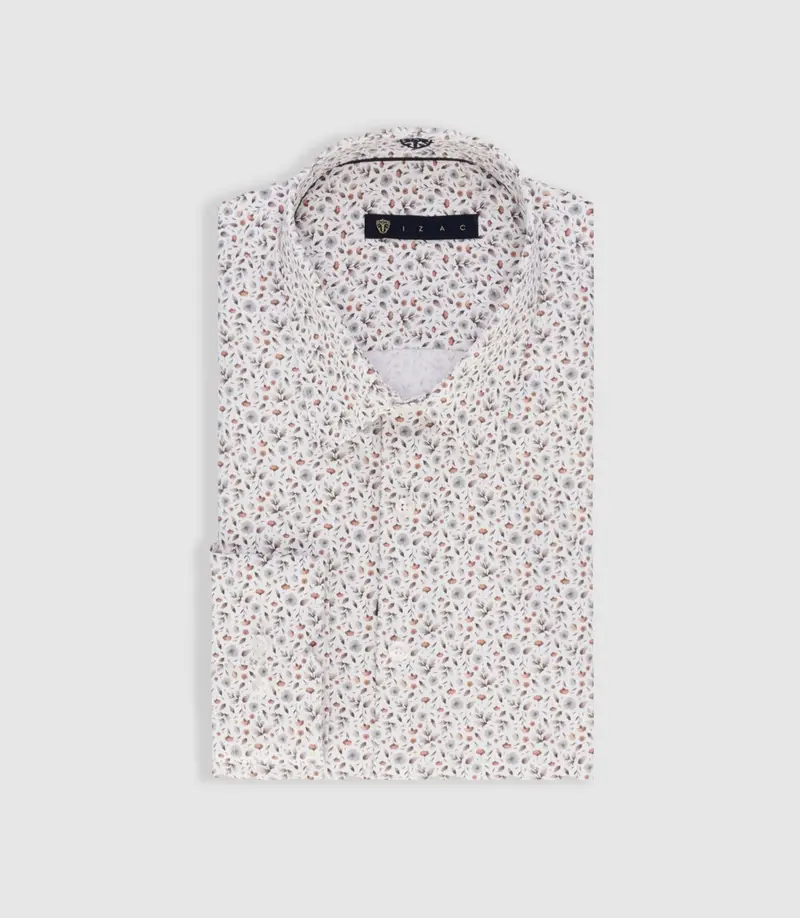 Chemise à imprimé floral blanc PEETER
