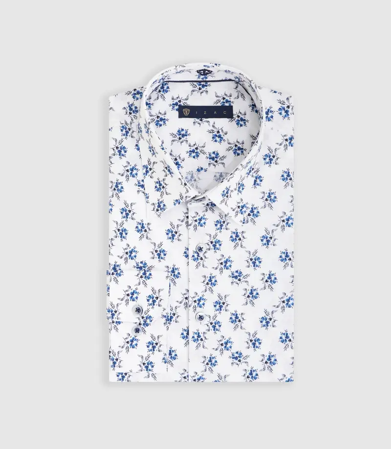 Chemise à imprimé floral blanche "Marti"