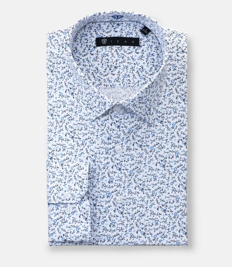 Chemise à imprimé floral bleu "Danielout"