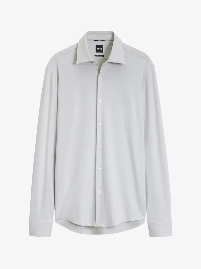 Chemise à motifs BOSS beige