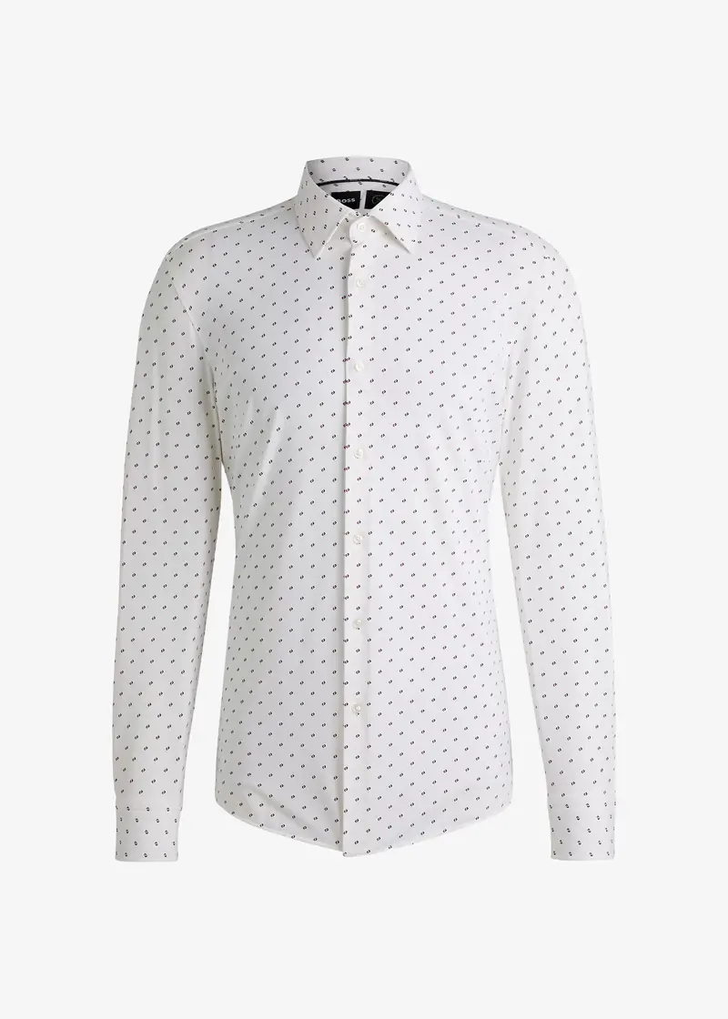 Chemise à motifs BOSS rose