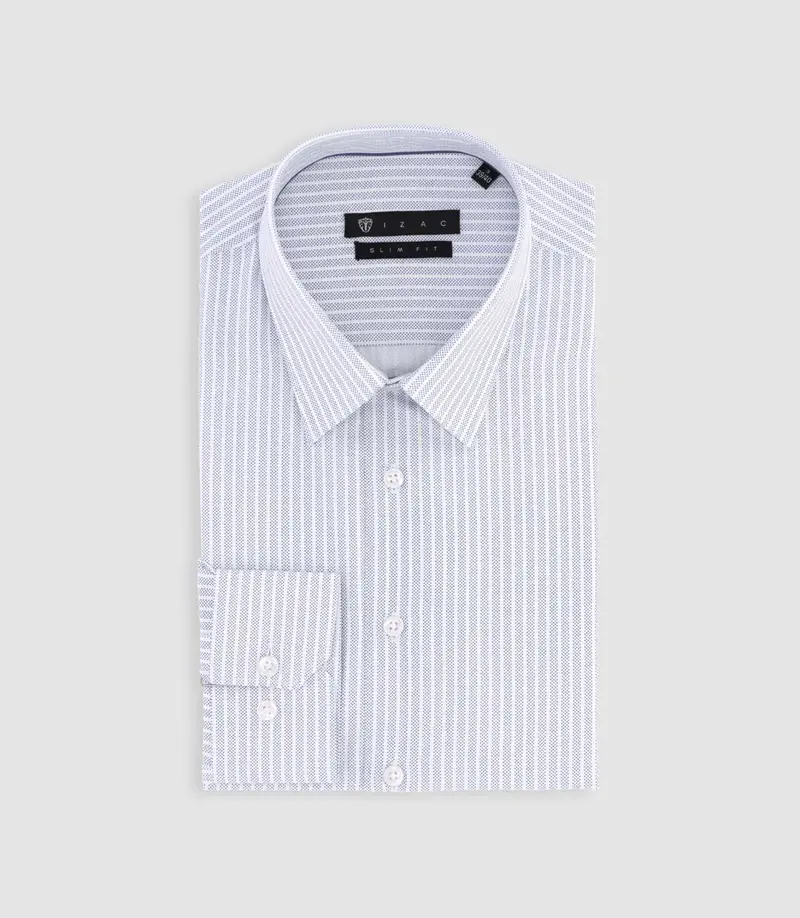 Chemise à rayures marine PALY