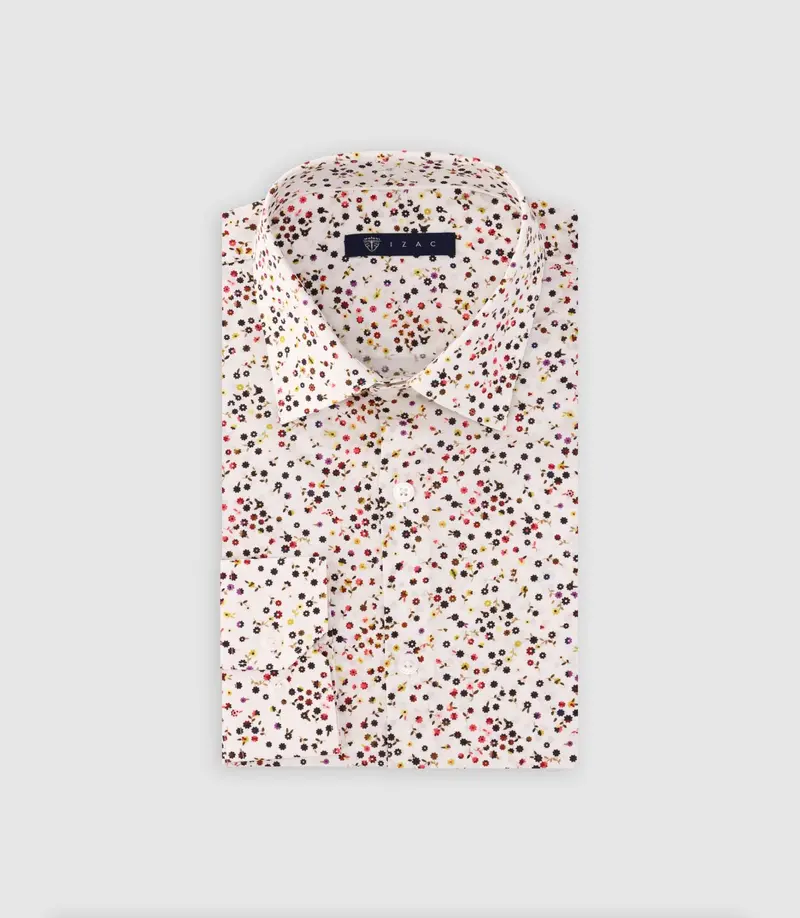Chemise ajustée blanche