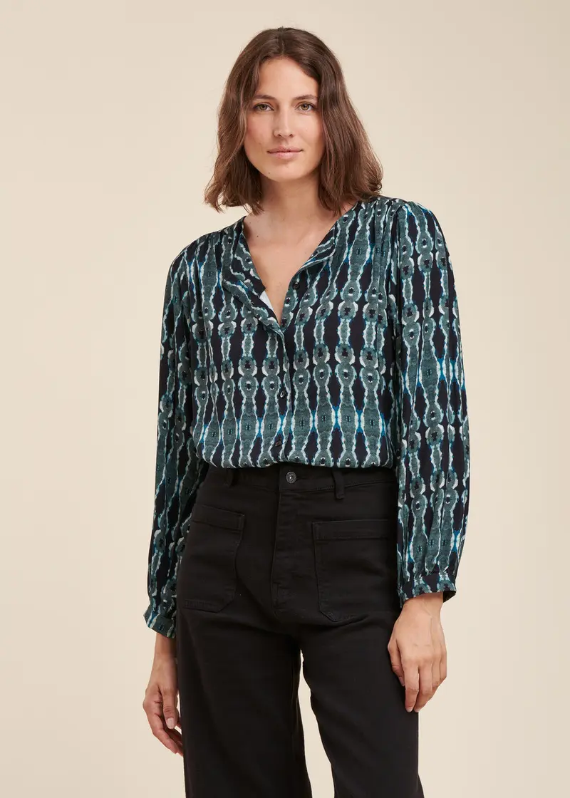 Chemise ample tie & dye