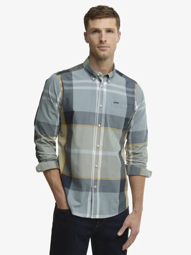 Chemise Barbour bleue en coton