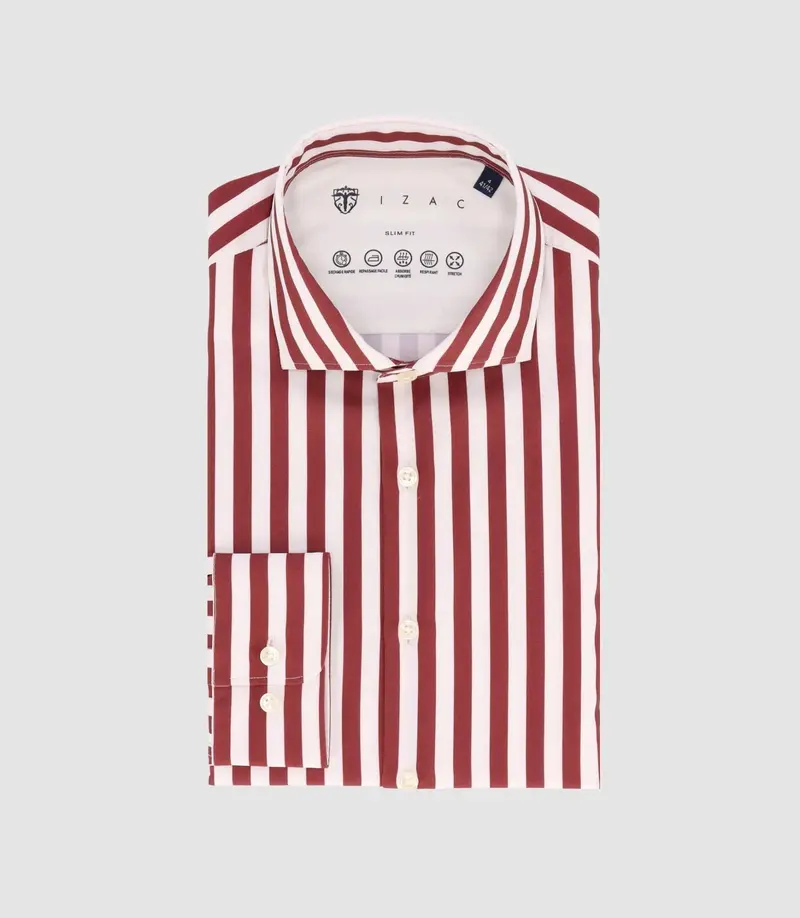 Chemise bordeaux MADEIRE