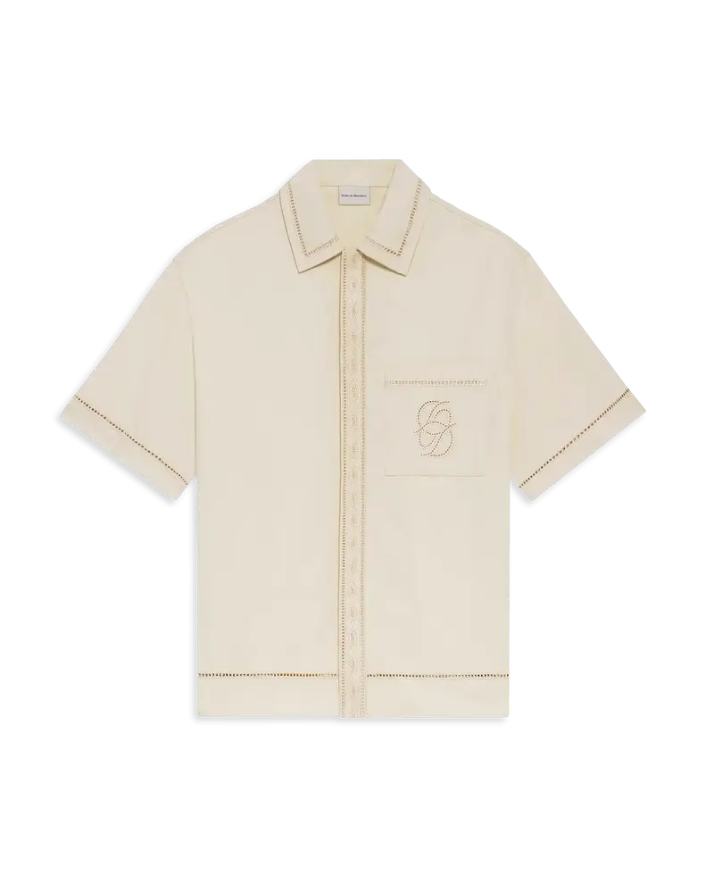 Chemise Broderie D Miroir Coton