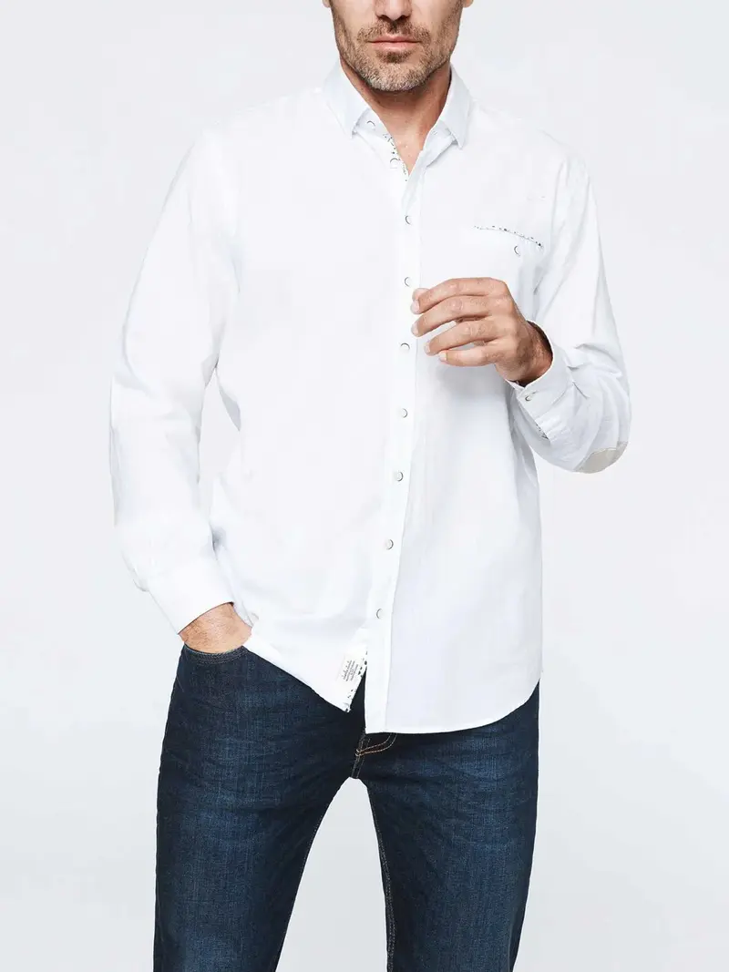 Chemise casual coton blanc