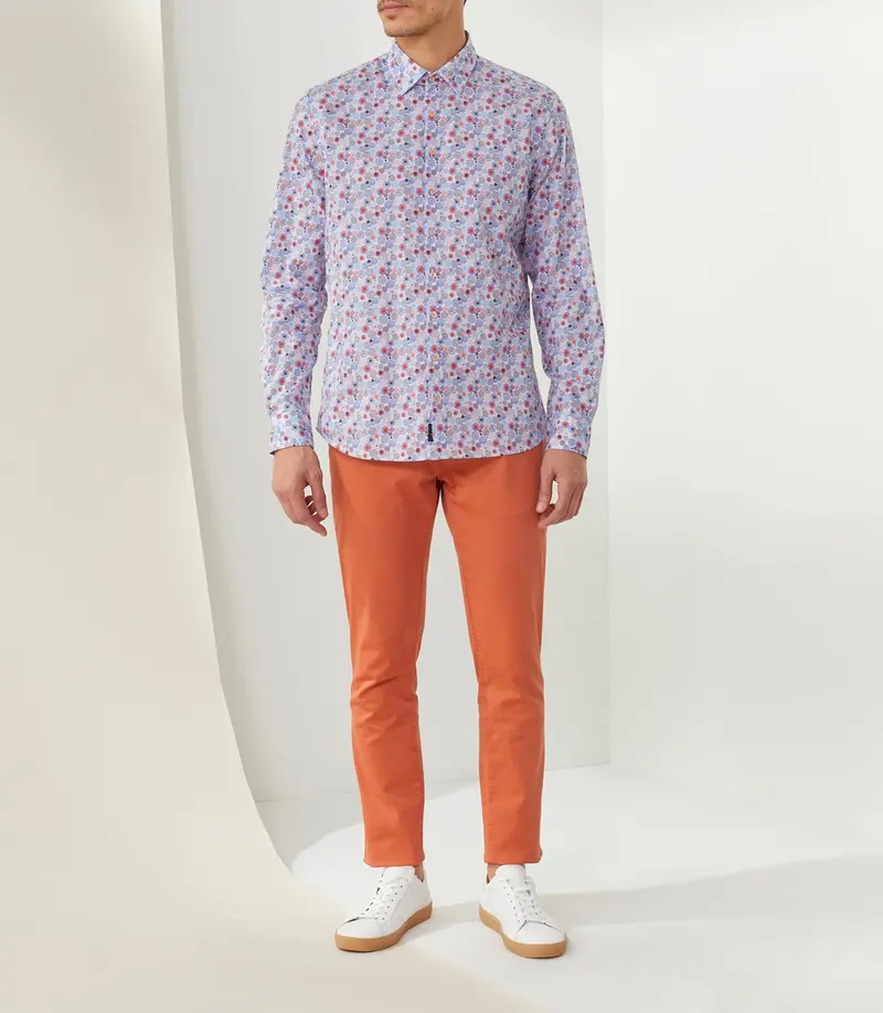 Chemise casual orange "Timout"