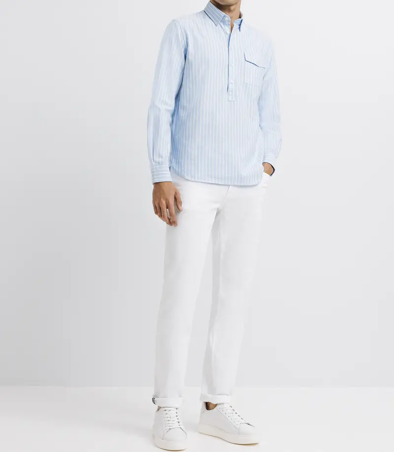 Chemise casual polo ciel