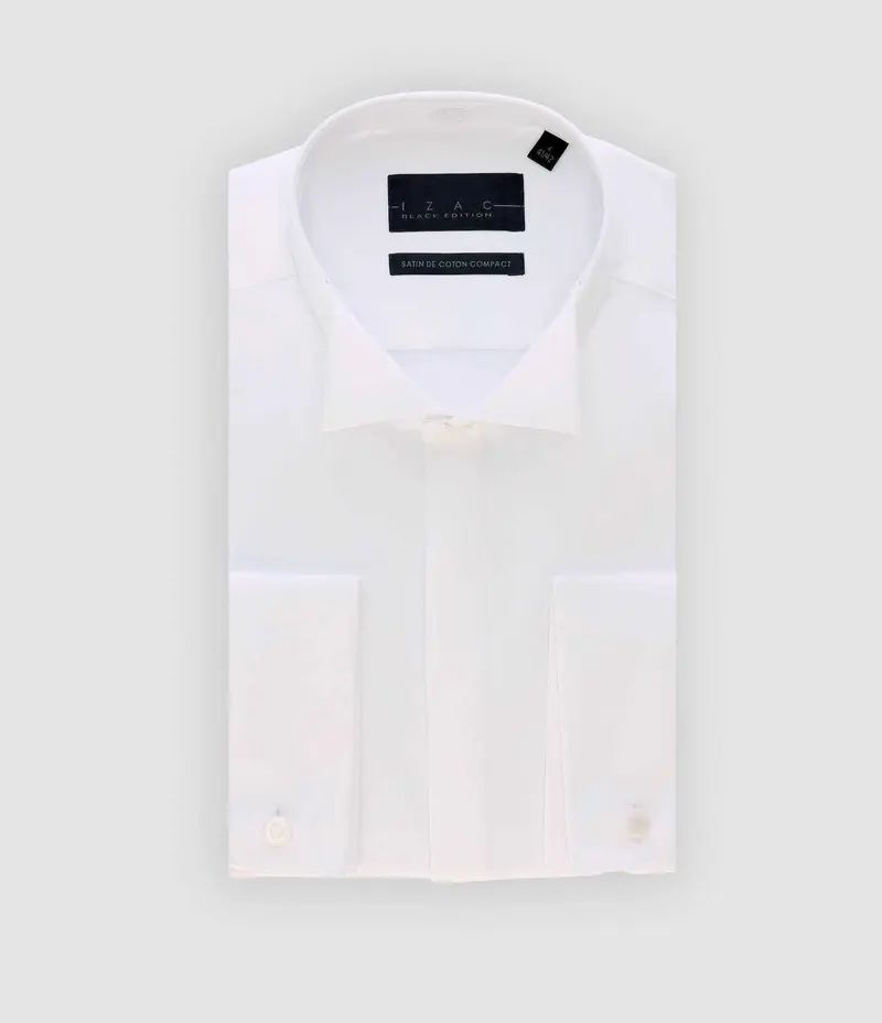 Chemise cérémonie en satin blanc METAPHOR