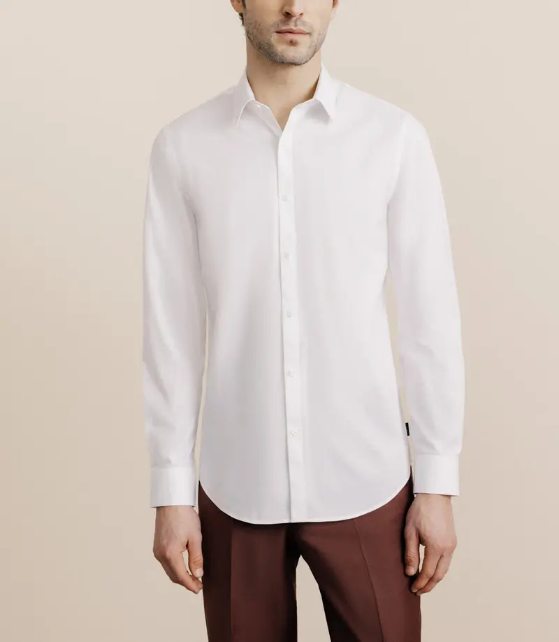 Chemise col français blanche