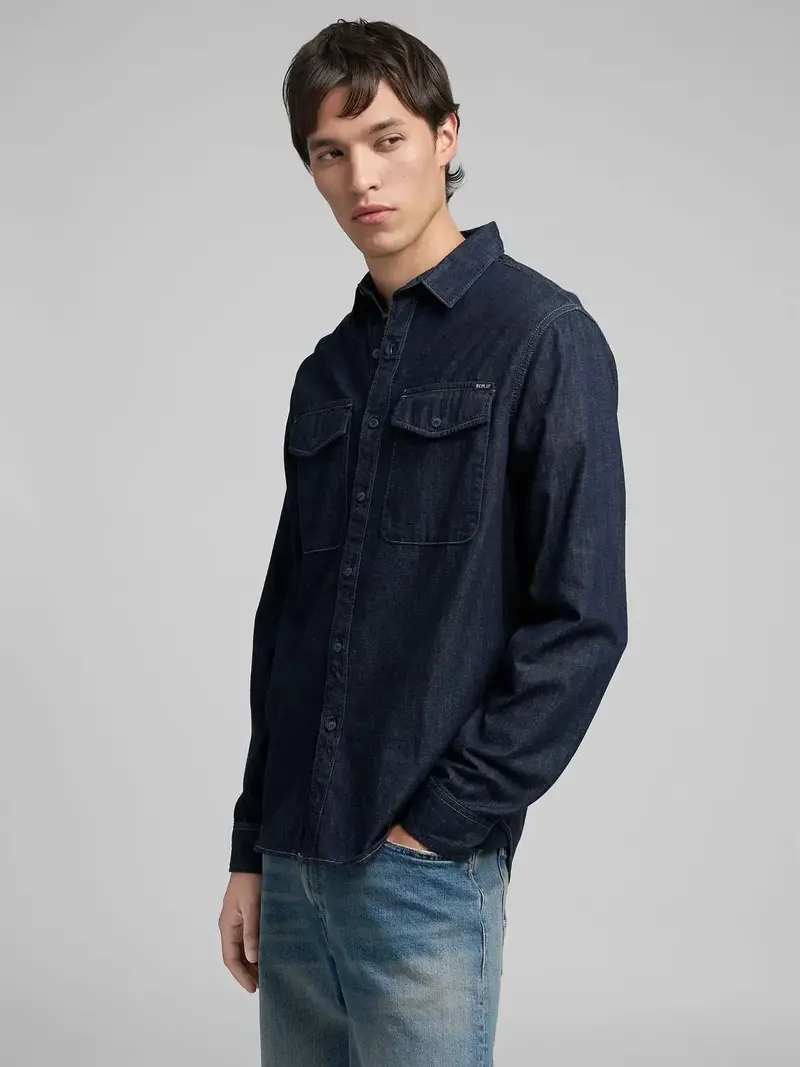 Chemise en jean Replay marine