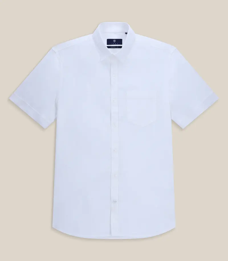 Chemise en lin blanc