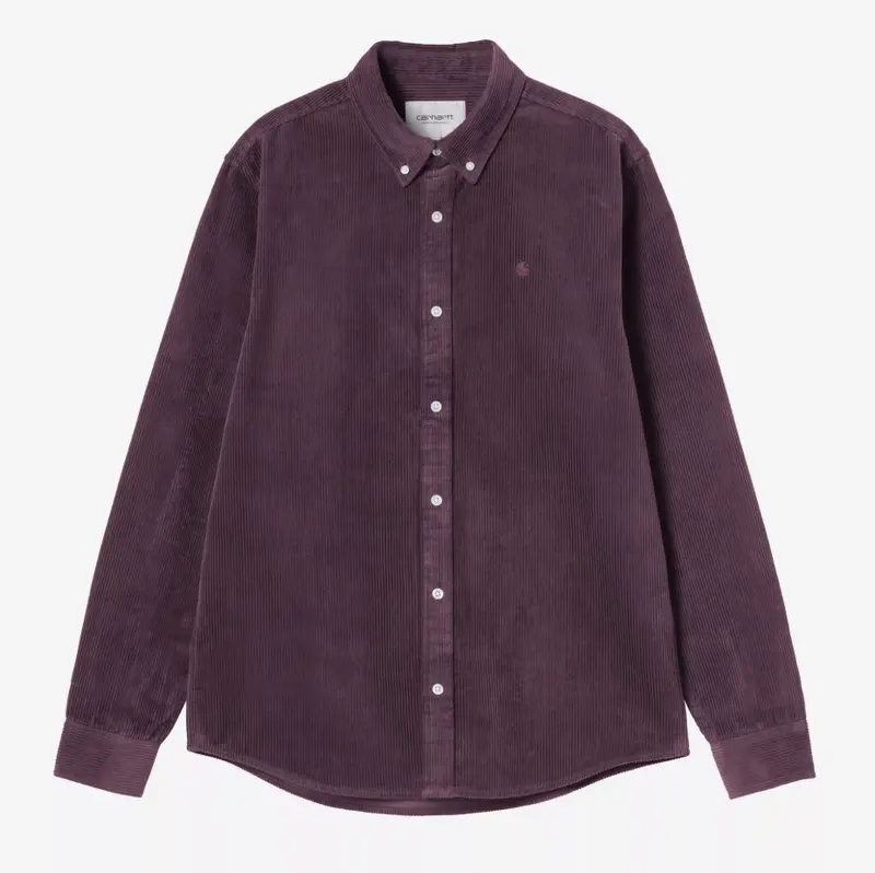 Chemise en velours épais cosy purple