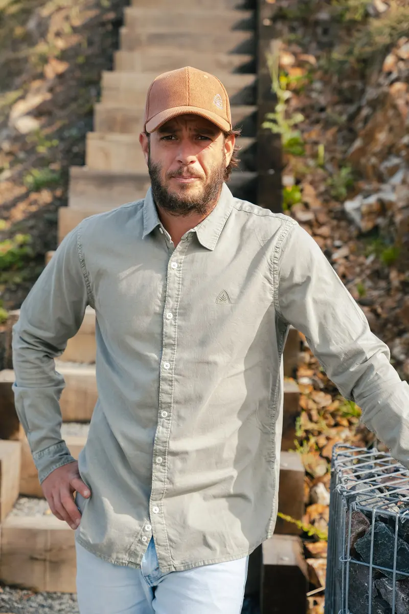 Chemise kaki homme