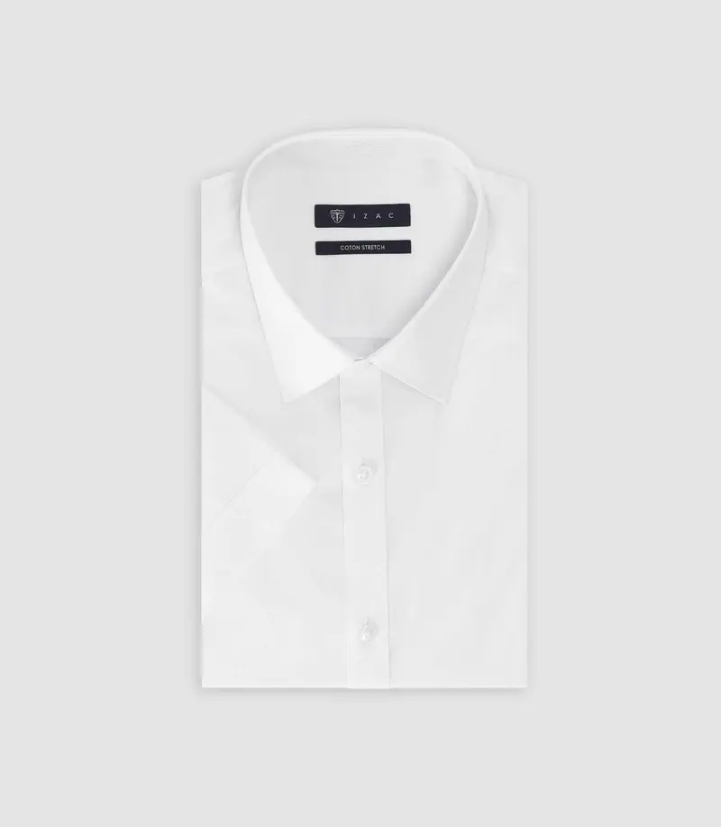 Chemise manches courtes blanche
