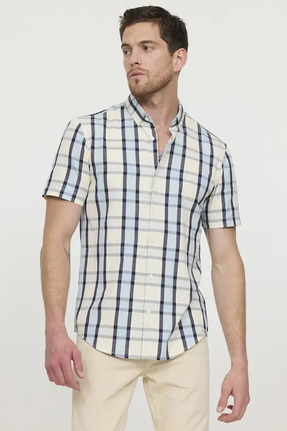 Chemise manches courtes Lee Cooper beige