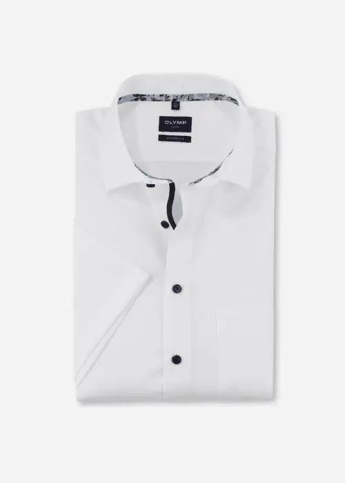 Chemise manches courtes OLYMP blanche