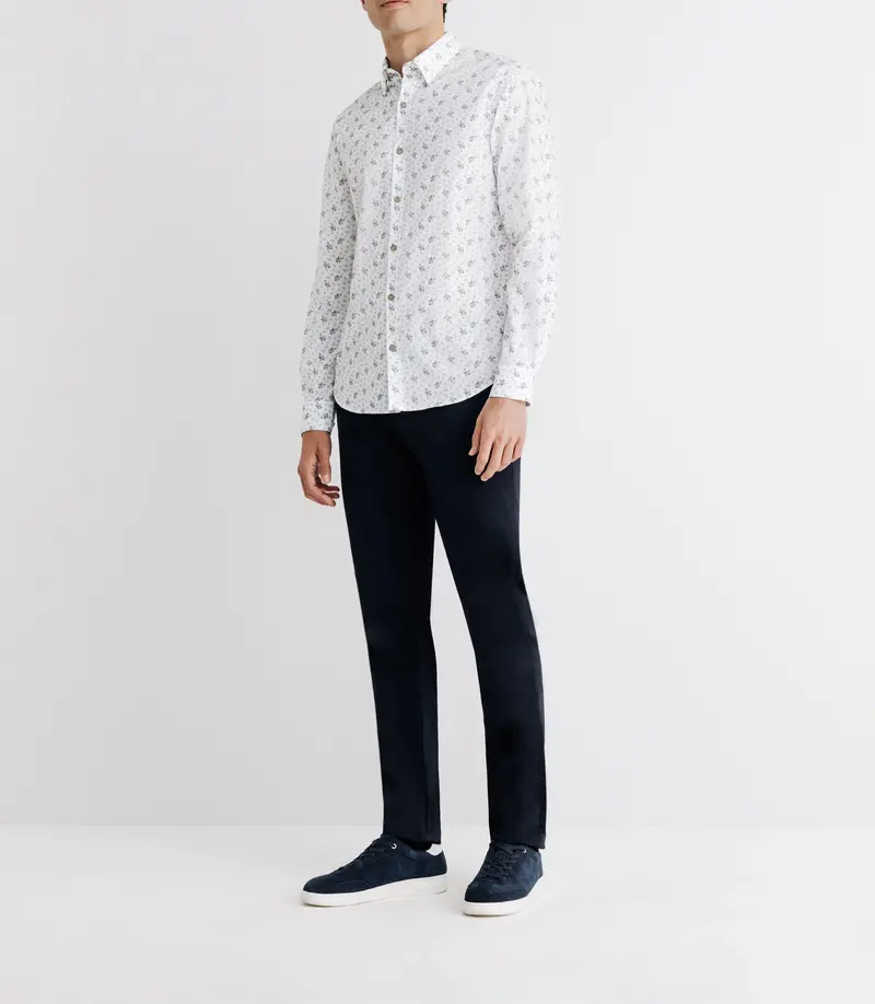 Chemise manches longues avec imprimé floral