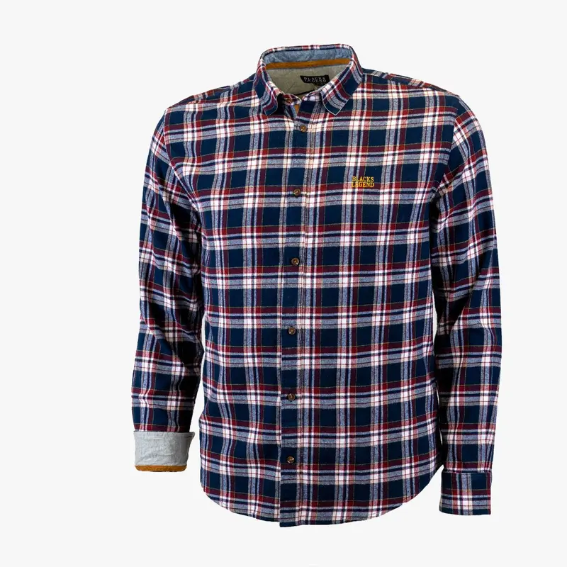 Chemise ml bleu marine à carreaux