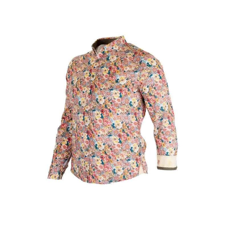 Chemise ml légère fleurie rose