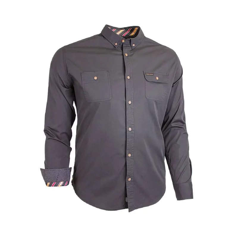 Chemise ml noire unie