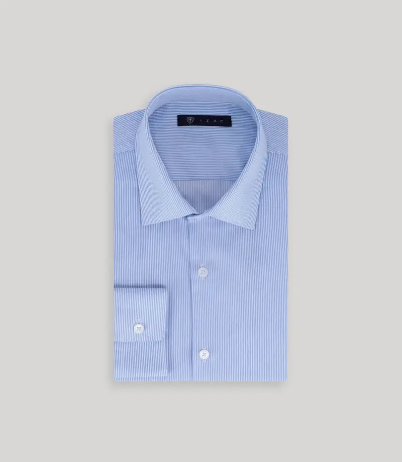 Chemise non iron bleu