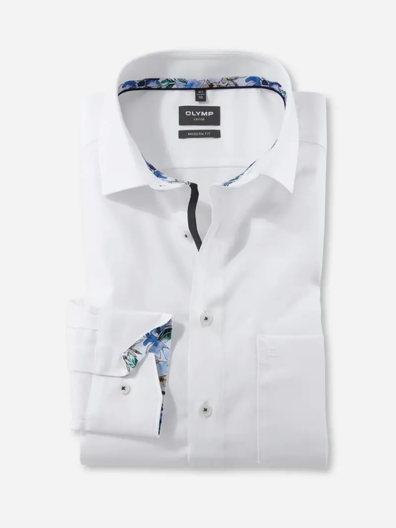 Chemise OLYMP droite blanche