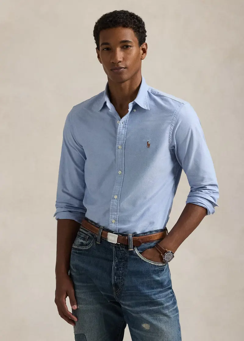 Chemise Ralph Lauren ajustée bleue
